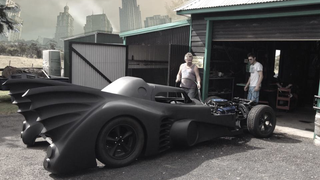 Guy spent two years building a working replica of the 1989 Batmobile